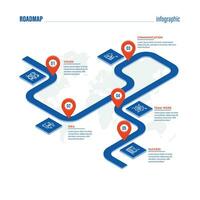 opstarten vector infografisch. bedrijf routekaart. presentatie glijbaan sjabloon. de wendingen en bochten van bedrijf. bedrijf succes diagram grafiek. tijdlijn routekaart 5 opties. creatief project concept.