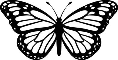 vliegend vlinder vector silhouet. schoonheid vlinder vector icoon ontwerp voorraad vector beeld