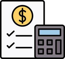 budget vector pictogram