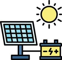 zonne-energie vector pictogram