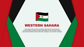 western Sahara vlag abstract achtergrond ontwerp sjabloon. western Sahara onafhankelijkheid dag banier tekenfilm vector illustratie. western Sahara achtergrond