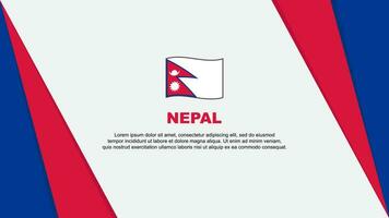 Nepal vlag abstract achtergrond ontwerp sjabloon. Nepal onafhankelijkheid dag banier tekenfilm vector illustratie. Nepal vlag