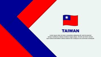 Taiwan vlag abstract achtergrond ontwerp sjabloon. Taiwan onafhankelijkheid dag banier tekenfilm vector illustratie. Taiwan illustratie