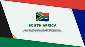 zuiden Afrika vlag abstract achtergrond ontwerp sjabloon. zuiden Afrika onafhankelijkheid dag banier tekenfilm vector illustratie. zuiden Afrika onafhankelijkheid dag