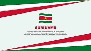 Suriname vlag abstract achtergrond ontwerp sjabloon. Suriname onafhankelijkheid dag banier tekenfilm vector illustratie. Suriname ontwerp