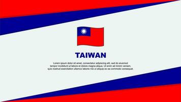 Taiwan vlag abstract achtergrond ontwerp sjabloon. Taiwan onafhankelijkheid dag banier tekenfilm vector illustratie. Taiwan ontwerp