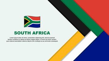 zuiden Afrika vlag abstract achtergrond ontwerp sjabloon. zuiden Afrika onafhankelijkheid dag banier tekenfilm vector illustratie. zuiden Afrika tekenfilm
