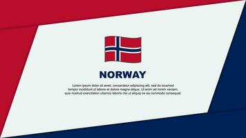 Noorwegen vlag abstract achtergrond ontwerp sjabloon. Noorwegen onafhankelijkheid dag banier tekenfilm vector illustratie. Noorwegen banier