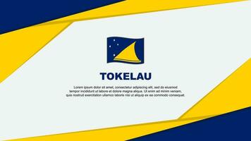 tokelau vlag abstract achtergrond ontwerp sjabloon. tokelau onafhankelijkheid dag banier tekenfilm vector illustratie. tokelau