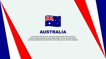 Australië vlag abstract achtergrond ontwerp sjabloon. Australië onafhankelijkheid dag banier tekenfilm vector illustratie. Australië vlag