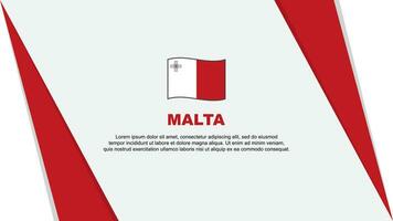 Malta vlag abstract achtergrond ontwerp sjabloon. Malta onafhankelijkheid dag banier tekenfilm vector illustratie. Malta vlag