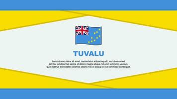 Tuvalu vlag abstract achtergrond ontwerp sjabloon. Tuvalu onafhankelijkheid dag banier tekenfilm vector illustratie. Tuvalu vector