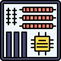 moederbord vector pictogram