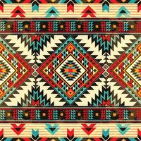 inheems patroon Amerikaans tribal Indisch ornament patroon meetkundig etnisch textiel structuur tribal aztec patroon Navajo Mexicaans kleding stof naadloos vector decoratie mode