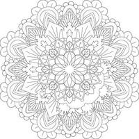 vector abstract mandala patroon. ontwerp voor een behang verf overhemd en tegel sticker ontwerp, kleur boek kant patroon de tatoeëren. mandala. mandala kleur Pagina's. bloem mandala. kleur Pagina's