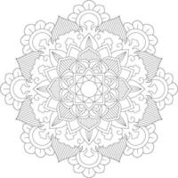 vector abstract mandala patroon. ontwerp voor een behang verf overhemd en tegel sticker ontwerp, kleur boek kant patroon de tatoeëren. mandala. mandala kleur Pagina's. bloem mandala. kleur Pagina's