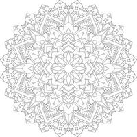 vector abstract mandala patroon. ontwerp voor een behang verf overhemd en tegel sticker ontwerp, kleur boek kant patroon de tatoeëren. mandala. mandala kleur Pagina's. bloem mandala. kleur Pagina's