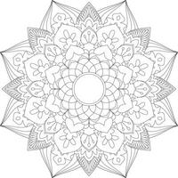 vector abstract mandala patroon. ontwerp voor een behang verf overhemd en tegel sticker ontwerp, kleur boek kant patroon de tatoeëren. mandala. mandala kleur Pagina's. bloem mandala. kleur Pagina's