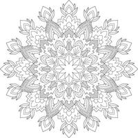 vector abstract mandala patroon. ontwerp voor een behang verf overhemd en tegel sticker ontwerp, kleur boek kant patroon de tatoeëren. mandala. mandala kleur Pagina's. bloem mandala. kleur Pagina's