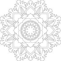 vector abstract mandala patroon. ontwerp voor een behang verf overhemd en tegel sticker ontwerp, kleur boek kant patroon de tatoeëren. mandala. mandala kleur Pagina's. bloem mandala. kleur Pagina's