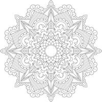 vector abstract mandala patroon. ontwerp voor een behang verf overhemd en tegel sticker ontwerp, kleur boek kant patroon de tatoeëren. mandala. mandala kleur Pagina's. bloem mandala. kleur Pagina's