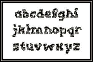veelzijdig verzameling van schedel alfabet brieven voor divers toepassingen vector