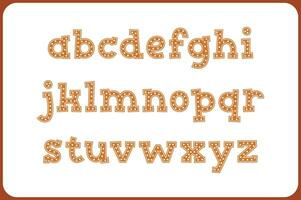 veelzijdig verzameling van koekje alfabet brieven voor divers toepassingen vector