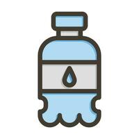 water fles vector dik lijn gevulde kleuren icoon voor persoonlijk en reclame gebruiken.