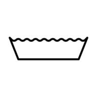 taart schotel icoon in lijn stijl vector