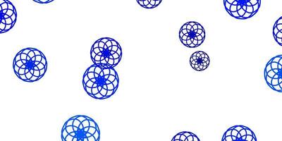 lichtblauw vectorpatroon met bollen. vector