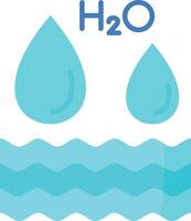 h2o vector icoon