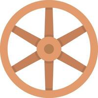 houten wiel vector icoon