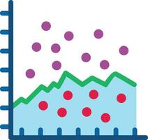 verstrooien diagram vector icoon