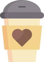 koffie hart vector icoon