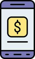 financieel app vector icoon