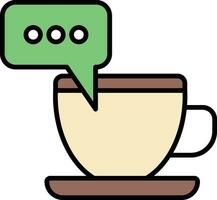 koffie denken vector icoon