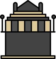 halicarnassus mausoleum vector icoon