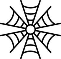 spinnenweb vector pictogram