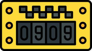 taxi meter vector icoon