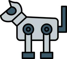 robot hond vector icoon