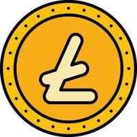 litecoin vector icoon