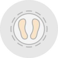 schoen afdrukken vector icoon ontwerp