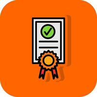 certificaat vector icoon ontwerp