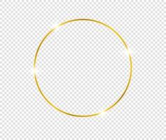 goud glanzend gloeiend frame vector