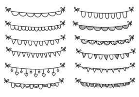 vector set met handgetekende doodle gorzen