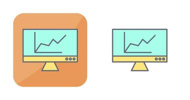 online diagram vector icoon