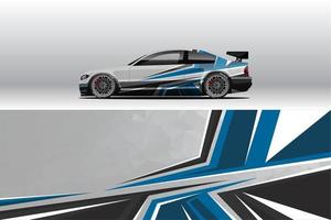 auto wrap bedrijf ontwerp. grafische achtergrondontwerpen voor voertuigkleuren vector