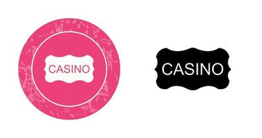 casino teken vector icoon