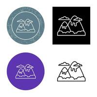 berg vector pictogram