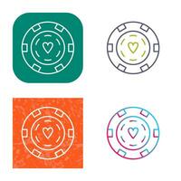 uniek poker chips vector icoon